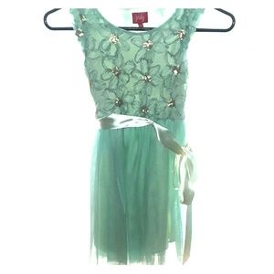 Mint Green Daisy Easter Dress